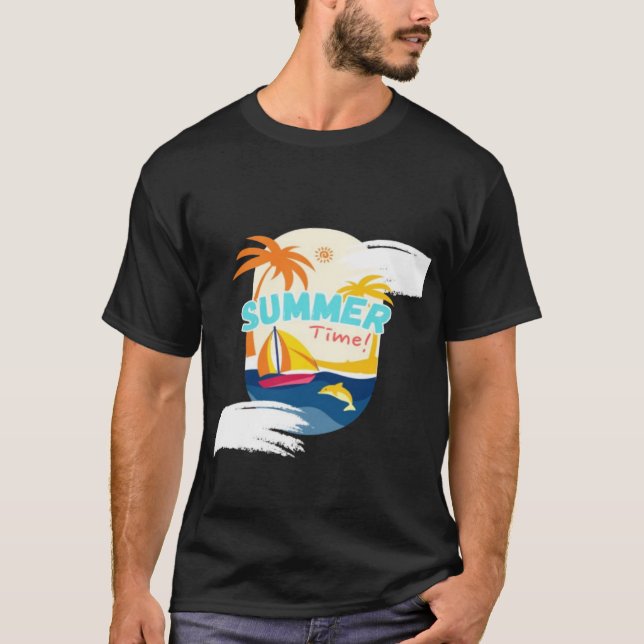 Camiseta Días de playa y sol (Anverso)