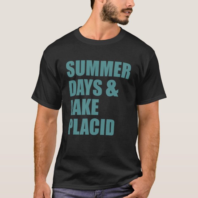 Camiseta Días de verano de Lake Placid en Nueva York (Anverso)