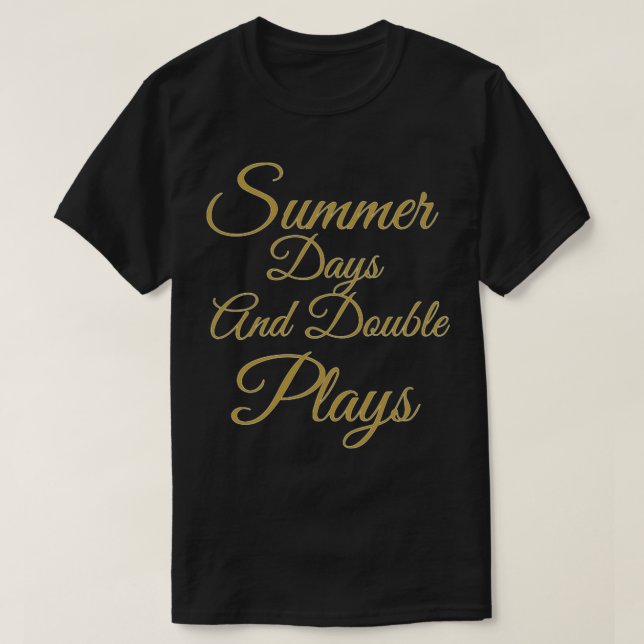 Camiseta días de verano y doble reproducción 3 (Diseño del anverso)