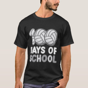 Camiseta Días De Voleibol Escolar 100° Día De Amor Escolar