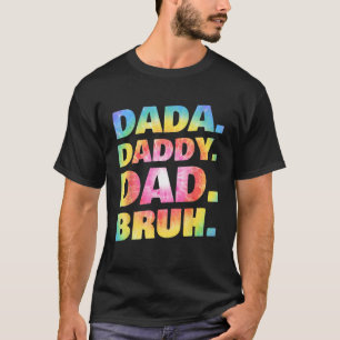 Camiseta Días del padre de la cosecha Dada Papá Bruh Tye