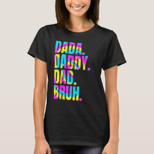 Camiseta Días del padre de la cosecha Dada Papá Bruh Tye