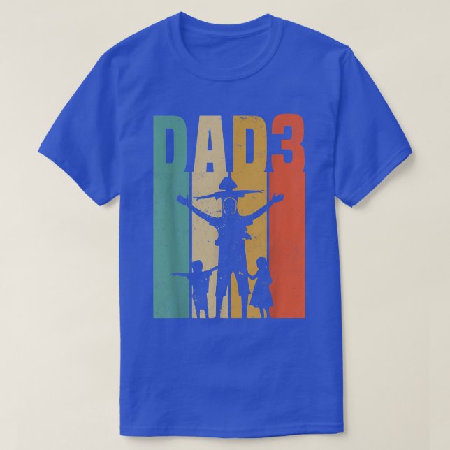 Camiseta Días del padre de los hombres de 3 padres (Diseño del anverso)