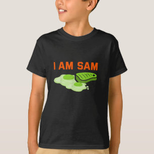 Camiseta Días divertidos de jamón verde frito y huevos soy 