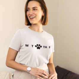 Camiseta Días divertidos de perros de la semana con la cami