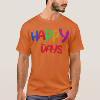 Camiseta días felices familia de los 80