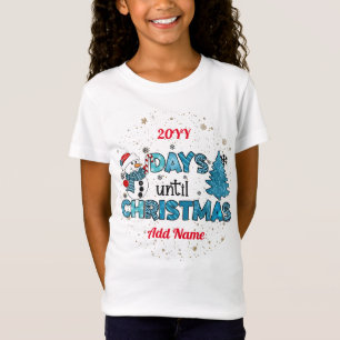 Camiseta Días hasta el Personalizar de Navidades
