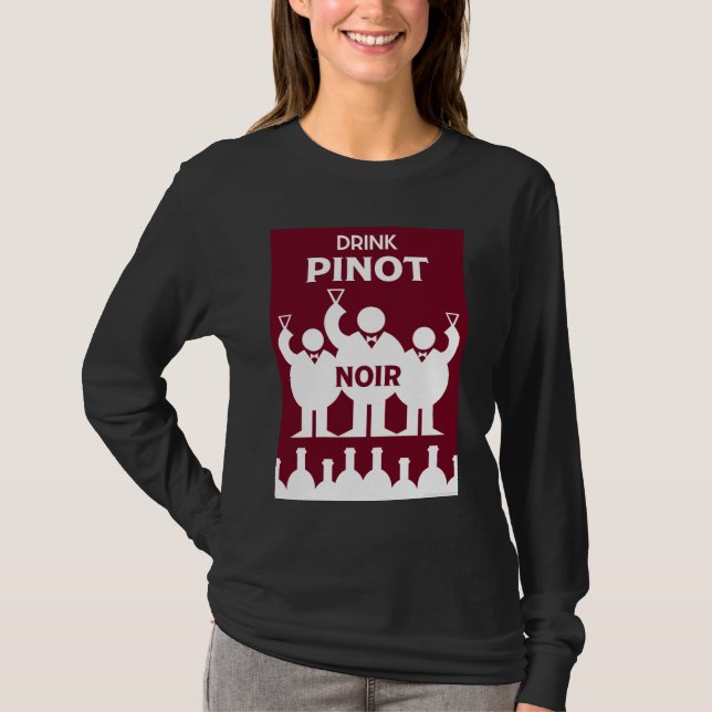 Camiseta Días internacionales del vino Pinot Noir (Anverso)