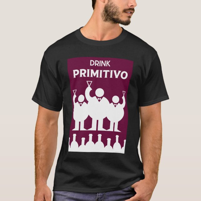 Camiseta Días internacionales del vino Primitovo (Anverso)