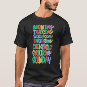 Camiseta Días laborables Trabajar lunes miércoles viernes C