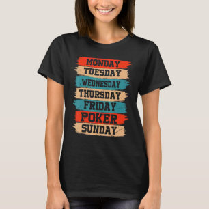 Camiseta Días laborables Trabajar Lunes Miércoles Viernes S
