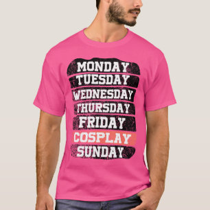 Camiseta Días laborables Trabajo Lunes Miércoles Viernes Sá