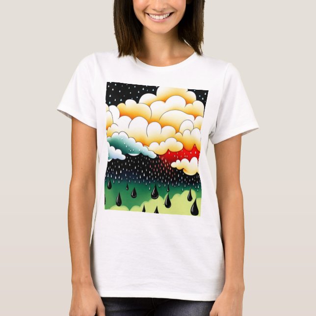 Camiseta Días lluviosos (Anverso)