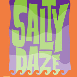Camiseta Días Salados Niebla Morada Vibraciones de Playa