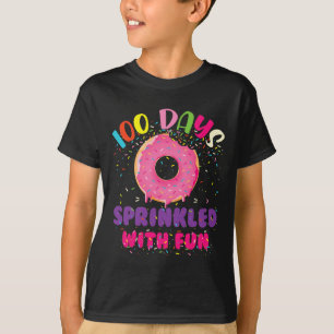 Camiseta Días salpicados con donuts divertidos Feliz 100° D