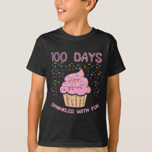 Camiseta Días salpicados con tarta divertida 100 horas de c