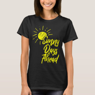 Camiseta Días Soleados Antes Del Dibujo De Sol Amarillo Y E