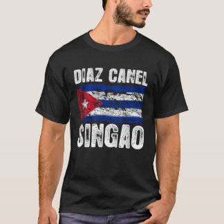 Camiseta Diaz Canel Singao Cuban Distressed Vintage  Cuba F