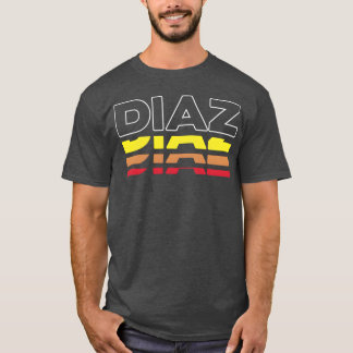 Camiseta Diaz Nombre Divertido Vintage Atardecer Diaz vinta