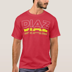 Camiseta Diaz Nombre Divertido Vintage Atardecer Diaz vinta