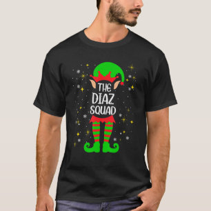 Camiseta Diaz Squad Elf Matanza Nombre de familia Apellido 