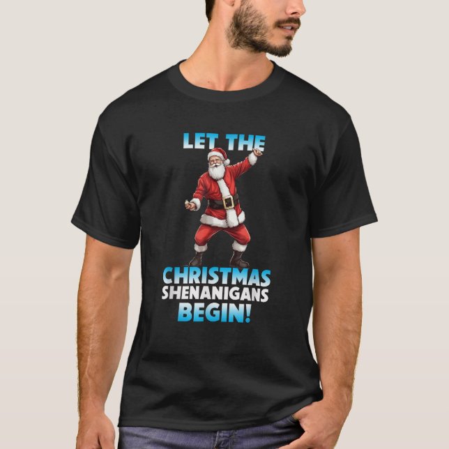 Camiseta Dibble Dabble Designs Holidays Let the Christmas S (Anverso)