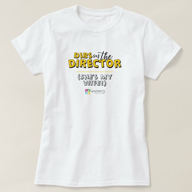 Camiseta Dibs amarillos sobre el director (Diseño del anverso)