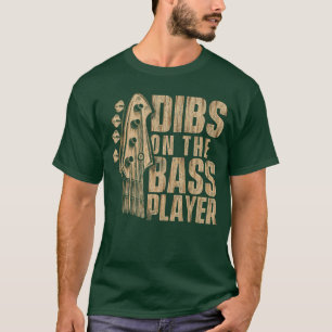 Camiseta Dibs en el bajista guitarrista bajista bajo Guita