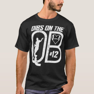 CAMISETA DIBS EN EL CUARTERBACK 12 LOVE FOOTBALL NÚMERO 12