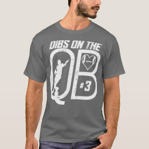 CAMISETA DIBS EN EL CUARTERBACK 3 LOVE FÚTBOL NÚMERO 3 Q