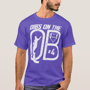CAMISETA DIBS EN EL CUARTERBACK 4 LOVE FOOTBALL NÚMERO 4 Q