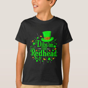 Camiseta Dibs en el sombrero divertido de duende pelirrojo