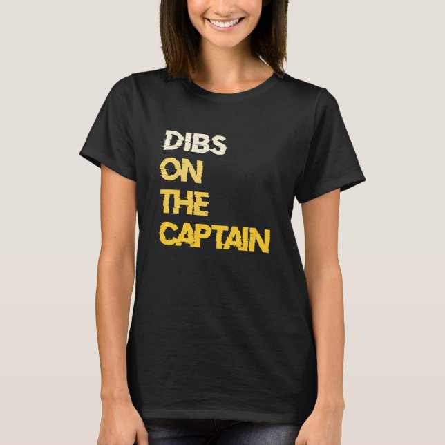 Camiseta Dibs on the Captain Boat Captain (Anverso)