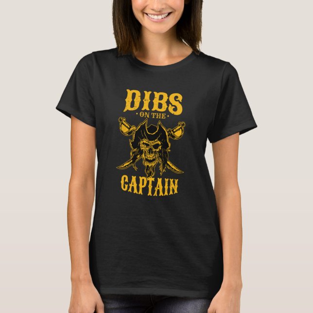Camiseta Dibs on the Captain Boat Captain  2 (Anverso)