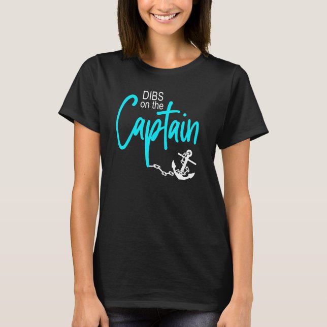 Camiseta Dibs On The Captain Fire Captain Captain Wife Girl (Anverso)