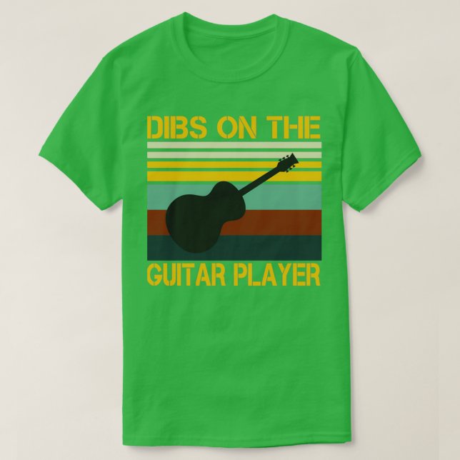 Camiseta Dibs On The Guitar Player Guitar Lovers Gift Idea  (Diseño del anverso)