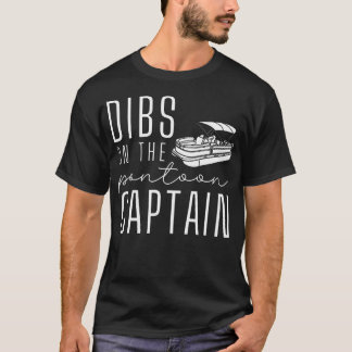 Camiseta Dibs On The Pontoon Boat Funny Vacation Captain Wi