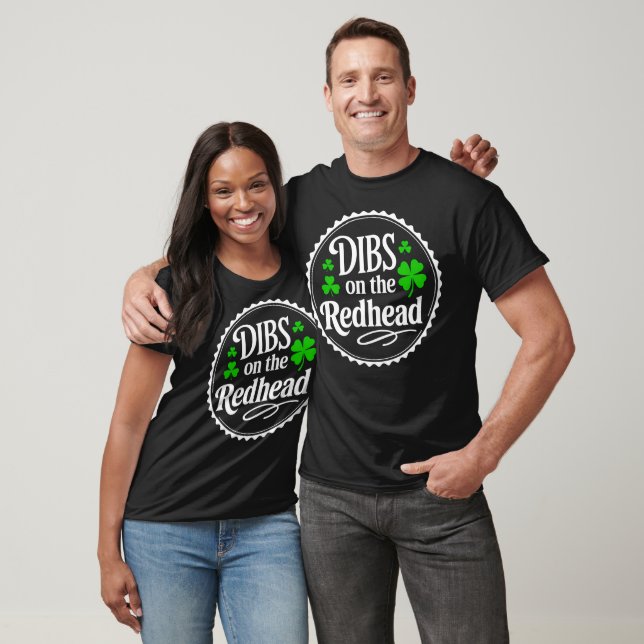 Camiseta Dibs On The Redhead Funny Clovers Stamp St Patrick (Unisexo)