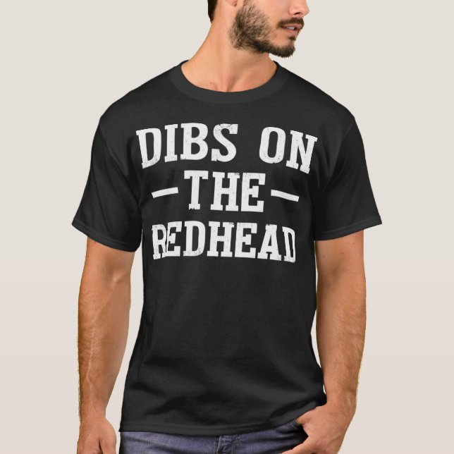 Camiseta Dibs On The Redhead Shirt Funny St Patricks Day Dr (Anverso)