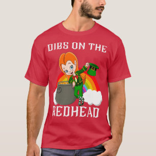 Camiseta Dibs On The Redhead Shirt Funny St Patricks Day No