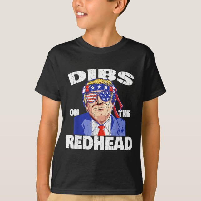 Camiseta Dibs On The Redhead Shirt Funny St Patricks Day Pr (Anverso)