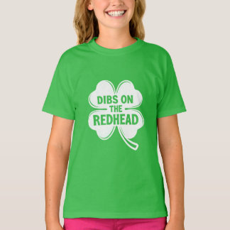 Camiseta Dibs On The Redhead White St. Patrick's Day