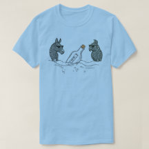Camiseta Dibs & Parrot con una botella de licor