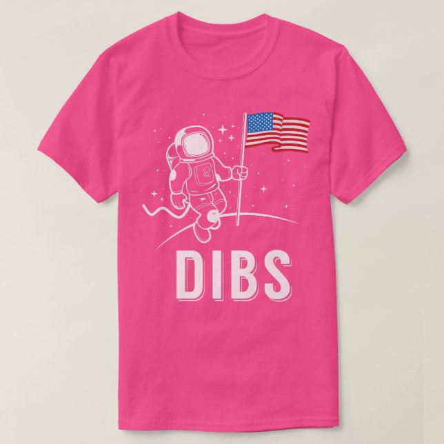 Camiseta Dibs Patriotic American Moon (Diseño del anverso)