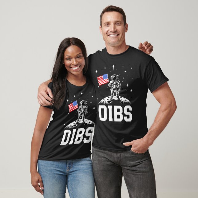 Camiseta Dibs Patriotic American Moon Landing (Unisexo)