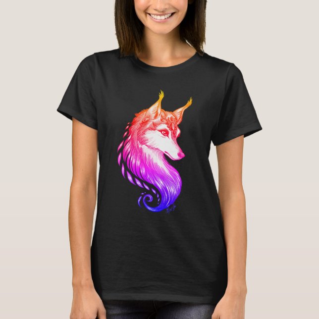 Camiseta dibujada mano magnífica de la obra (Anverso)