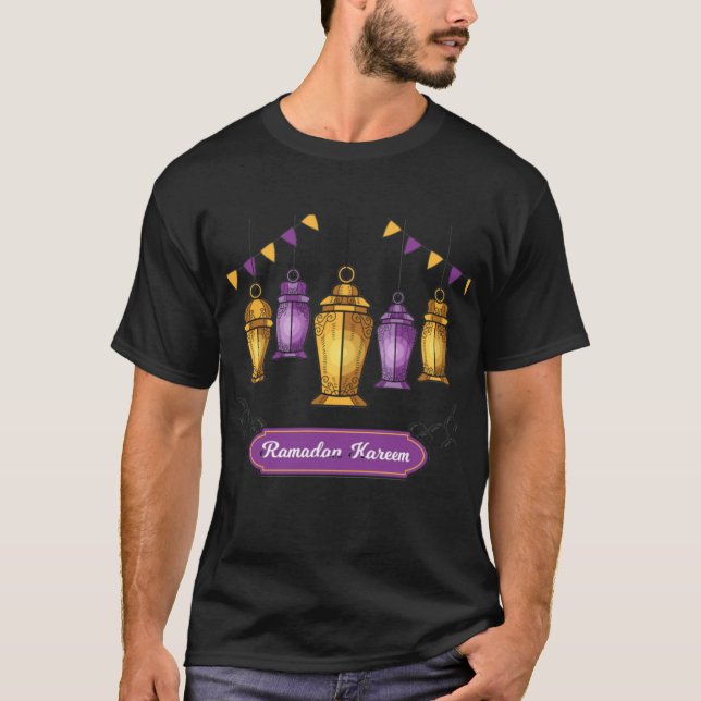 Camiseta dibujado a mano-ramadan-kareem- (Anverso)