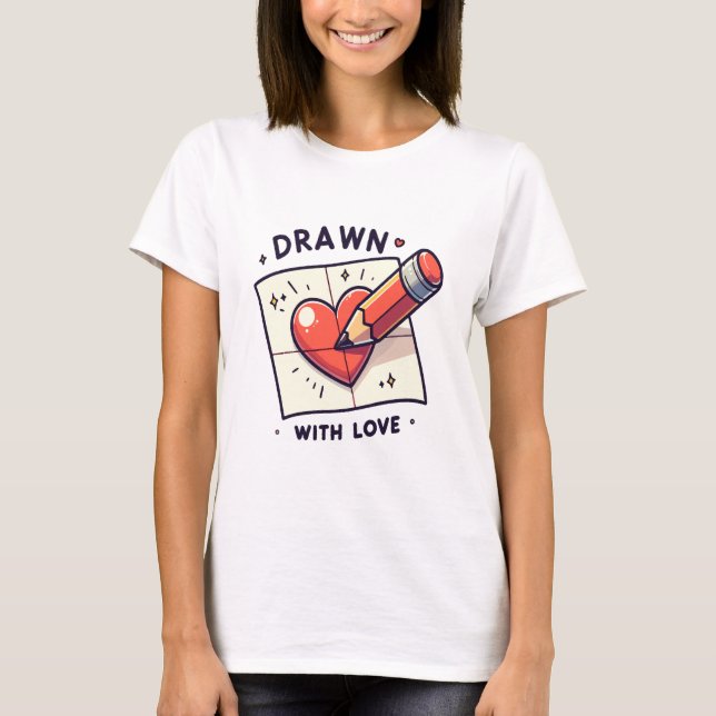 Camiseta Dibujando con amor (Anverso)