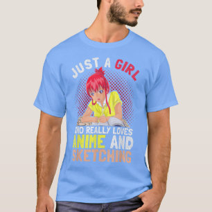 Camiseta Dibujando Doodling Anime Lover Chicas Otaku J
