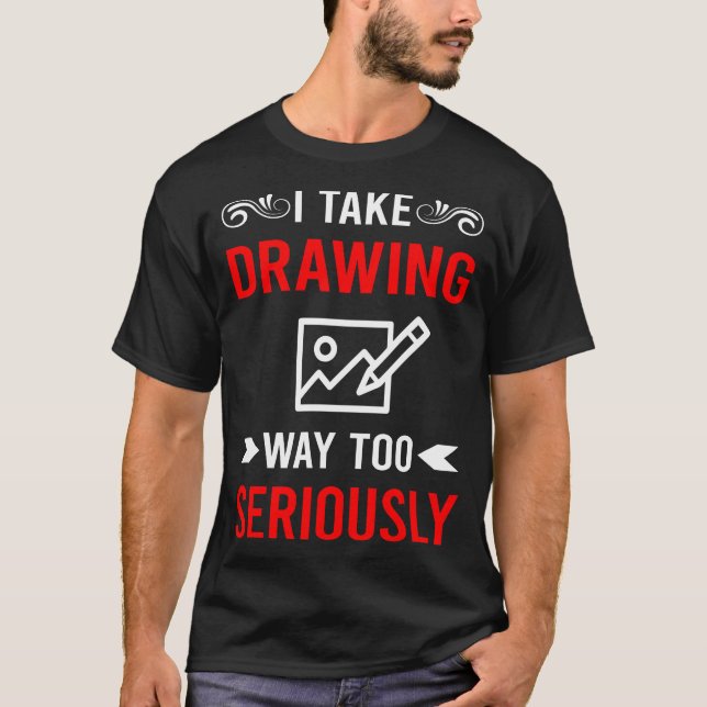 Camiseta Dibujando en serio (Anverso)